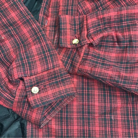 Vintage Woolrich Hunting Jacket Flannel Plaid Red Black Lined ‎ Men’s Size Large - Picture 9 of 11